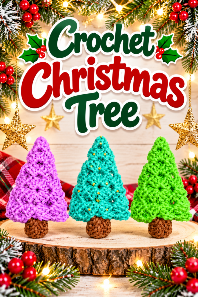 Crochet Christmas Trees