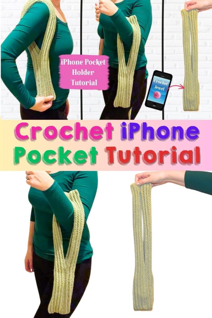 crochet iphone pocket