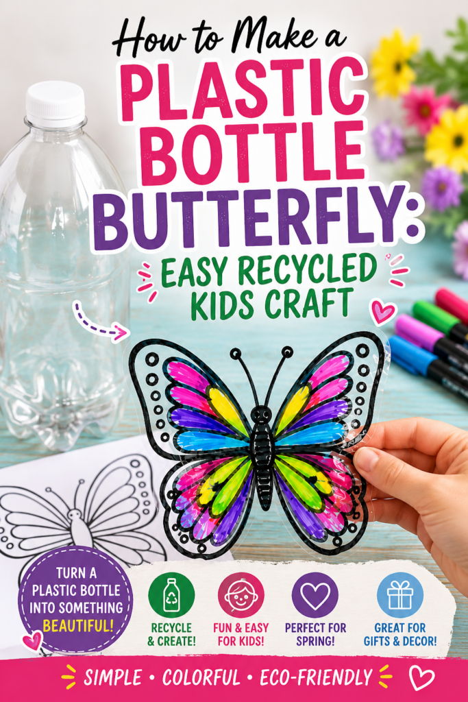 Plastic Bottle Butterfly Craft 