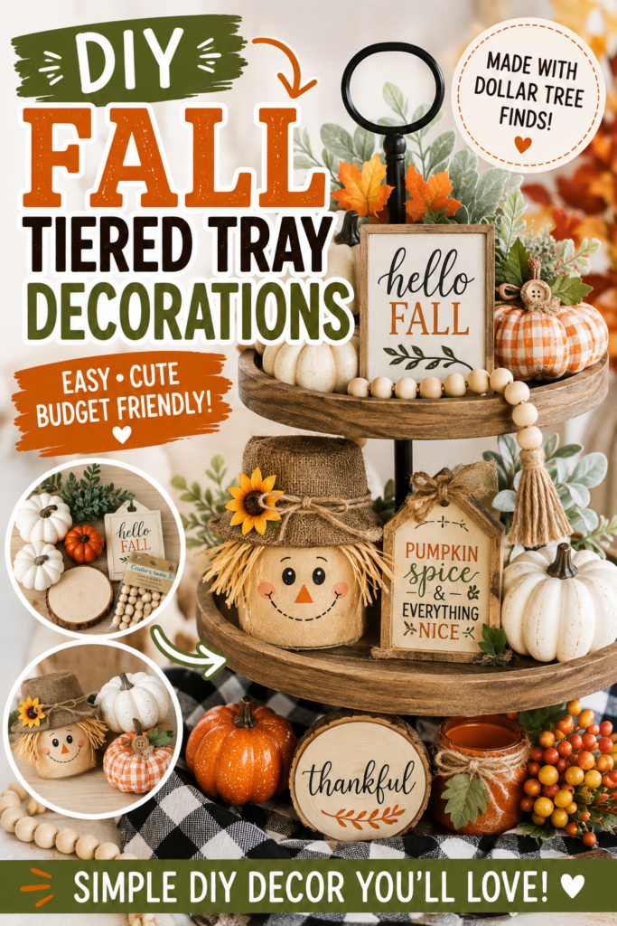 Easy Dollar Tree Fall Crafts & Decorations 