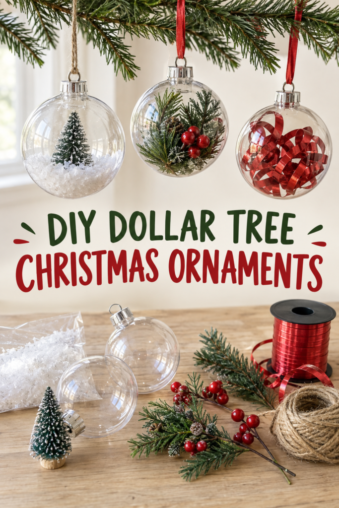 15 Easy Dollar Tree Christmas Decorations on a Budget