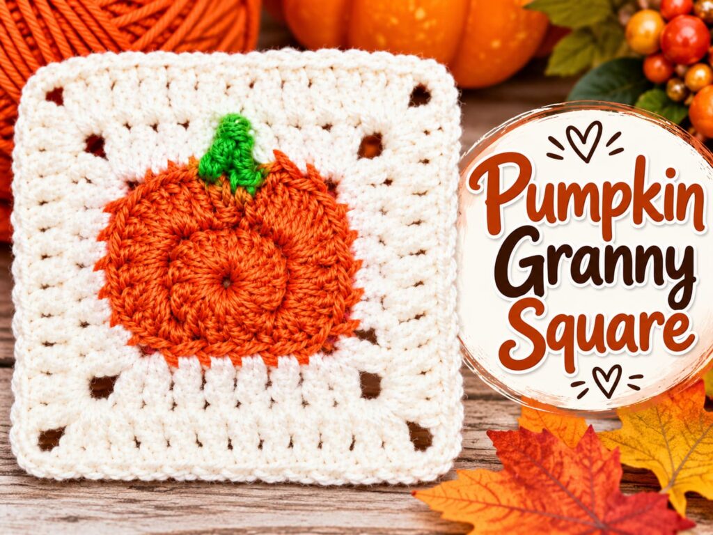 Pumpkin Granny Square Crochet Pattern