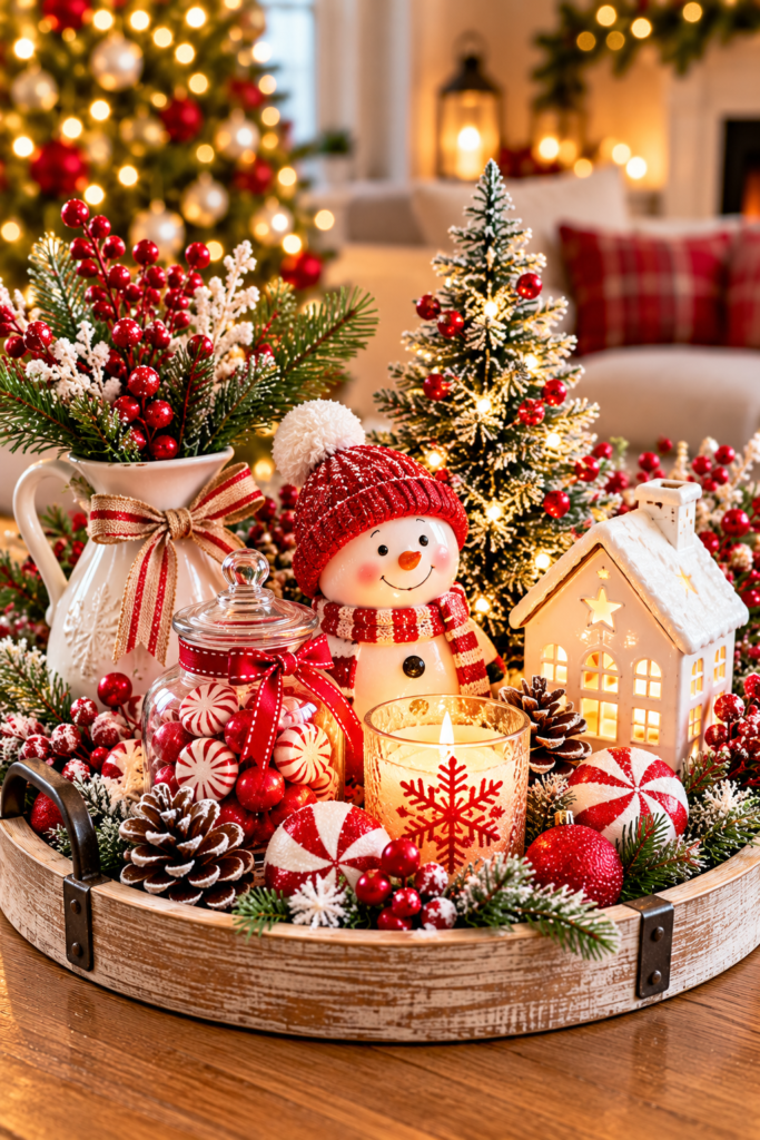 Modern Christmas Tray Decor Ideas for Your Home