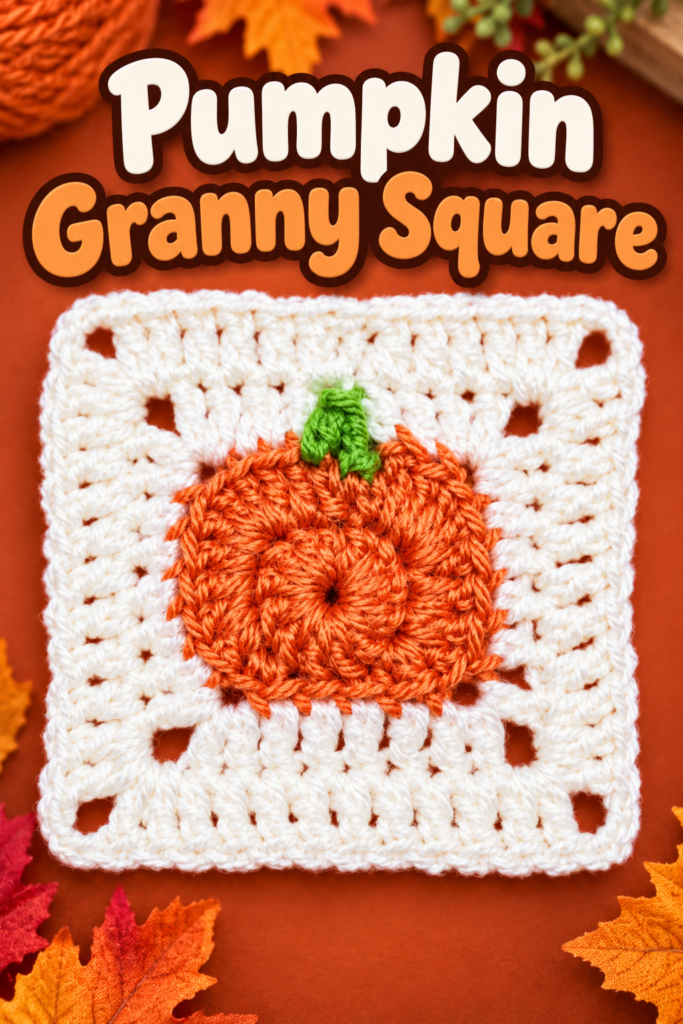 Pumpkin Granny Square Crochet Pattern